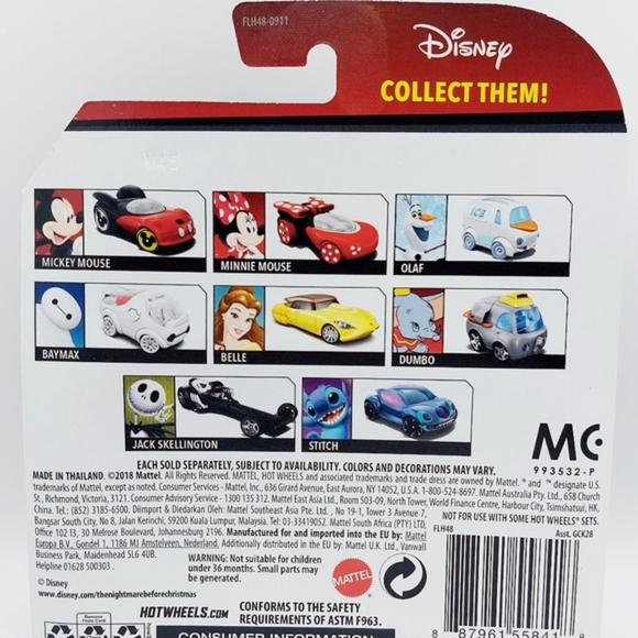 Hot Wheels 2019 - Character Cars - Nightmare Before‎ H2F Jack Skellington - Picture 2 of 3